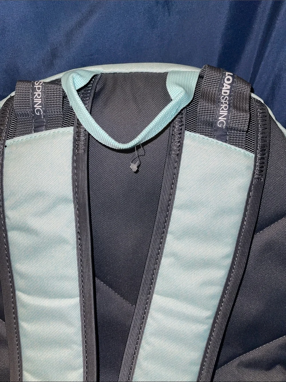 adidas Excelerator Twill Semi Flash Aqua Backpack with Gray Base - Picture 8 of 9
